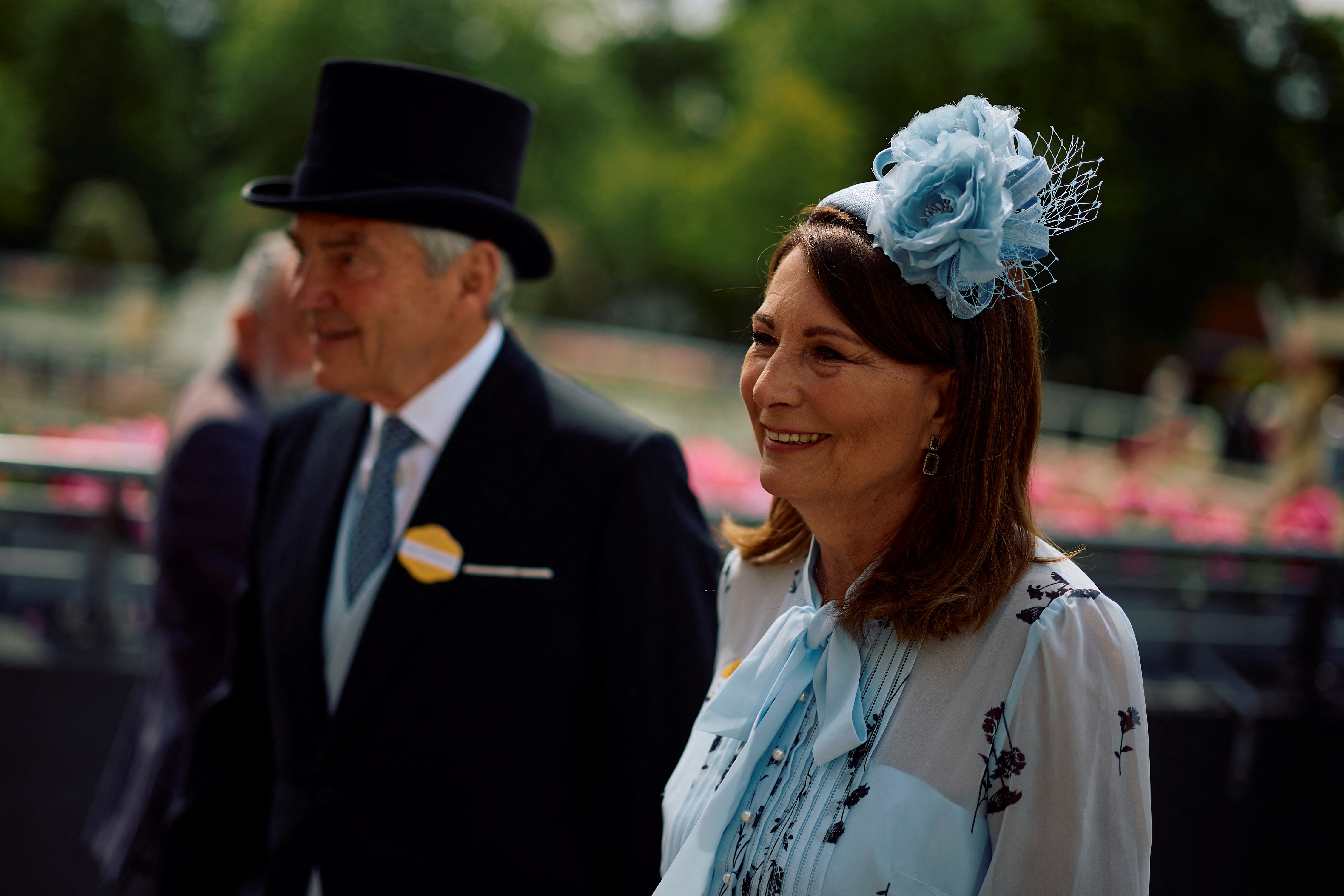 Кэрол Миддлтон и Майкл Миддлтон вместе прибыли в Royal Ascot